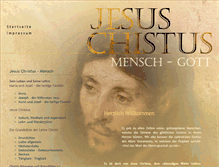 Tablet Screenshot of jesus-christus-mensch-gott.de